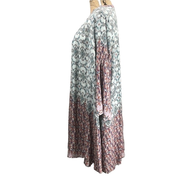 Umgee Floral Boho Festival Ready Mini Dress Size Small - Picture 4 of 7